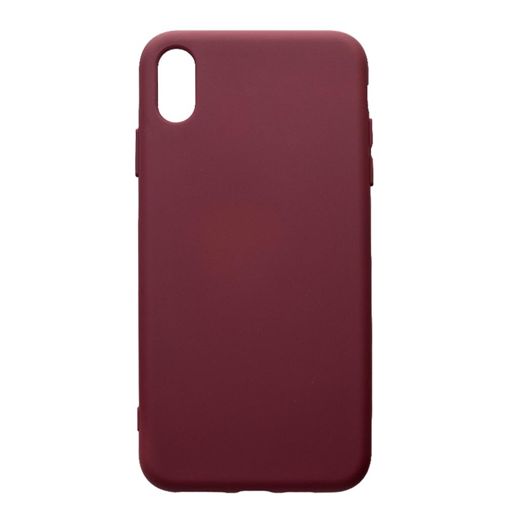 Husa de protectie Samsung Galaxy A10, silicon, cu interiorul din material textil, protectie camera, Burgundy, Premium