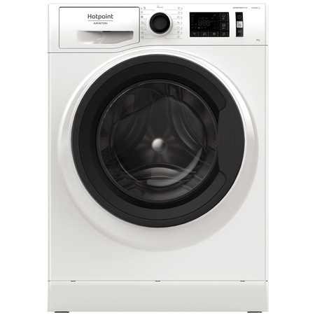 Masina de spalat rufe Hotpoint NM11823WKEUN, 8 kg, 1200 RPM, Clasa A+++, Steam Refresh, Steam Hygiene, Motor Inverter, Display Digital, Alb