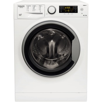 Masina de spalat rufe cu uscator Hotpoint RDD966238WSVJEU, 9 kg spalare, 6 kg uscare, 1600 RPM, Clasa D, Motor Inverter, Display LCD, Negru Masina de spalat rufe cu uscator Hotpoint RDD966238WSVJEU, 9 kg spalare, 6 kg uscare, 1600 RPM, Clasa D, Motor Inverter, Display LCD, Negru