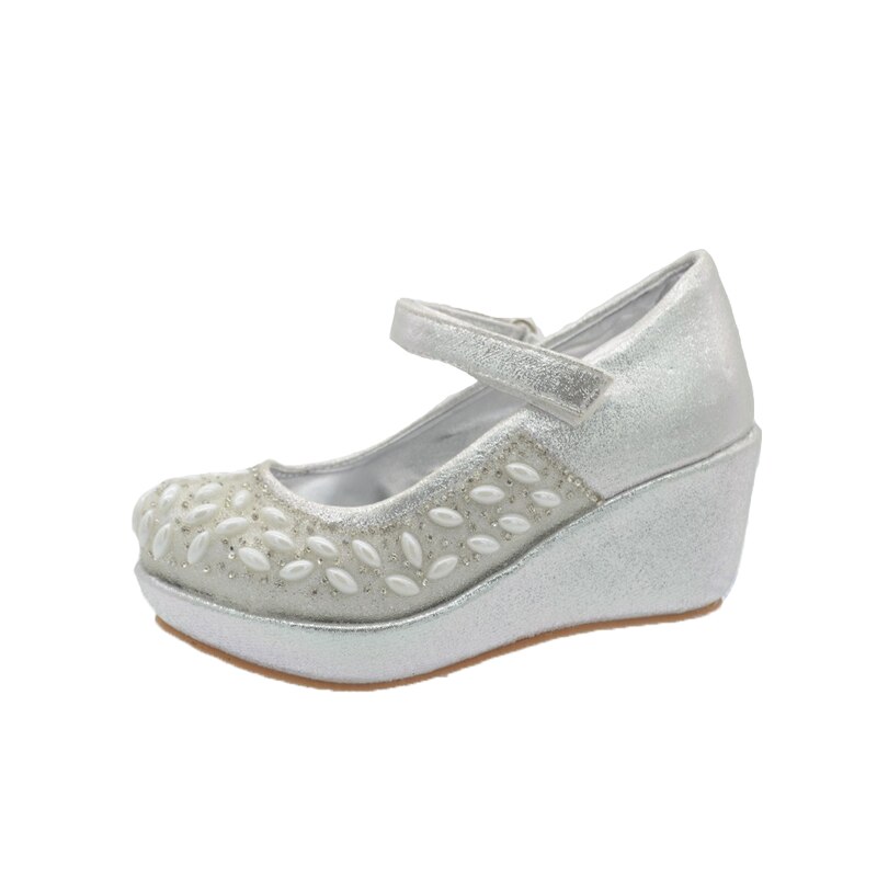 Pantofi cu platforma pentru fete Ensa, Argintiu