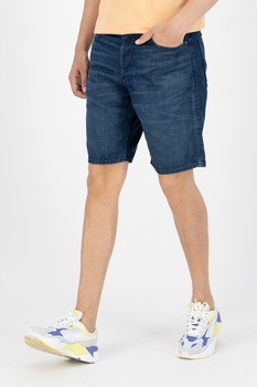 G-Star RAW, Bermude de denim din bumbac organic, Albastru inchis G-Star RAW, Bermude de denim din bumbac organic, Albastru inchis