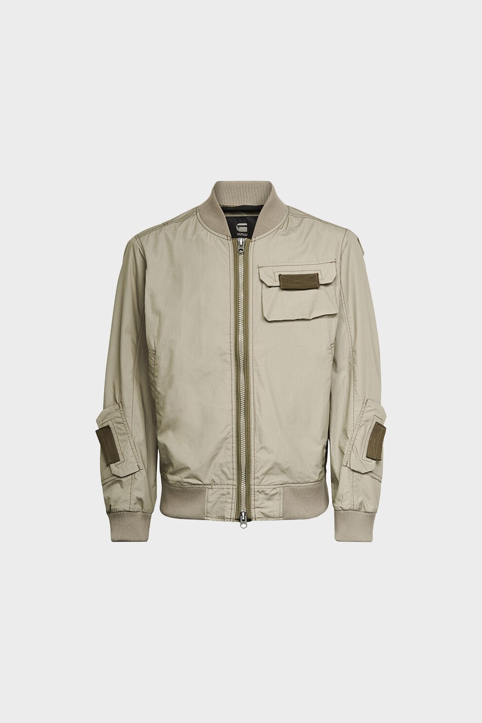 G-Star RAW, Jacheta bomber cu buzunare multiple, Kaki