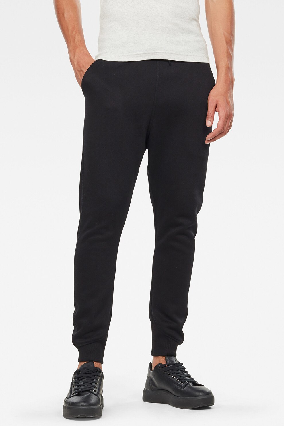 G-Star RAW, Pantaloni sport slim fit Premium Core Type C, Negru, XL