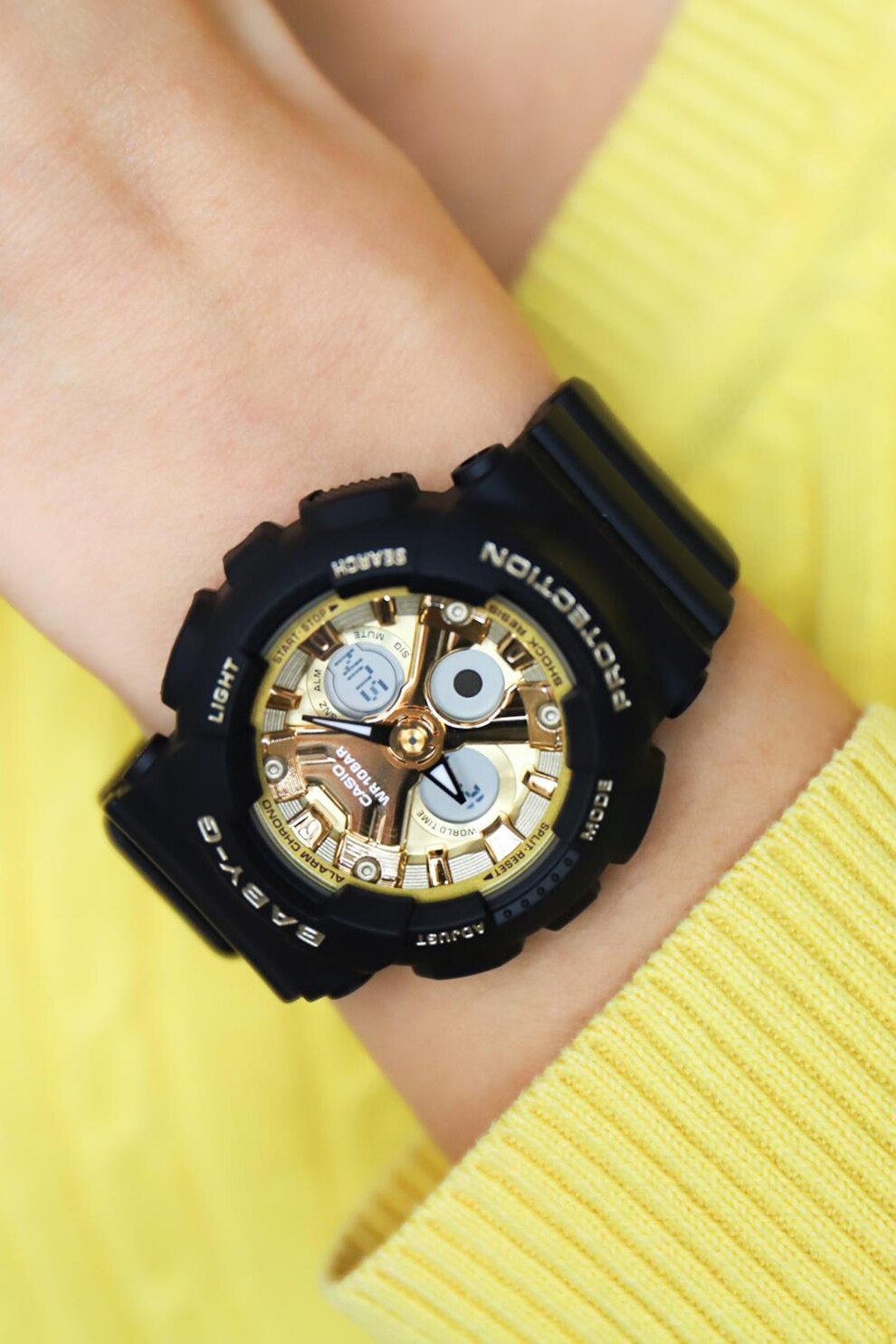 Casio, Мултифункционален часовник Baby-G, Черен / Златист - eMAG.bg