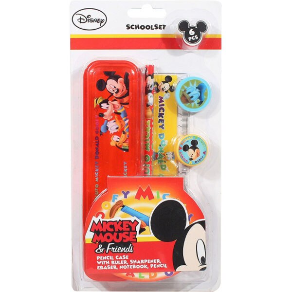 Set 6 accesorii scoala, Mickey Mouse and friends