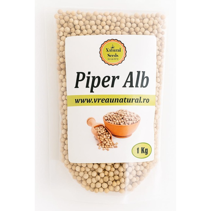 Piper alb boabe 1kg, Natural Seeds Product