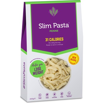 Penne din Konjac fara clatire, Slim Pasta, 200g Penne din Konjac fara clatire, Slim Pasta, 200g