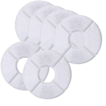 Pachet 6 filtre pentru fantana cu apa, Kaypsre, Rotund, Diametru 12.5 cm Pachet 6 filtre pentru fantana cu apa, Kaypsre, Rotund, Diametru 12.5 cm