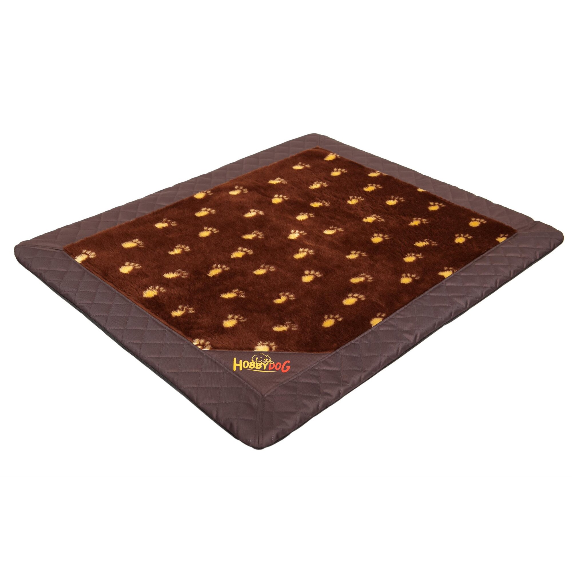 Saltea pentru animale de companie, Maro cu labe, Hobbydog, Marimea XL - 110x90 cm