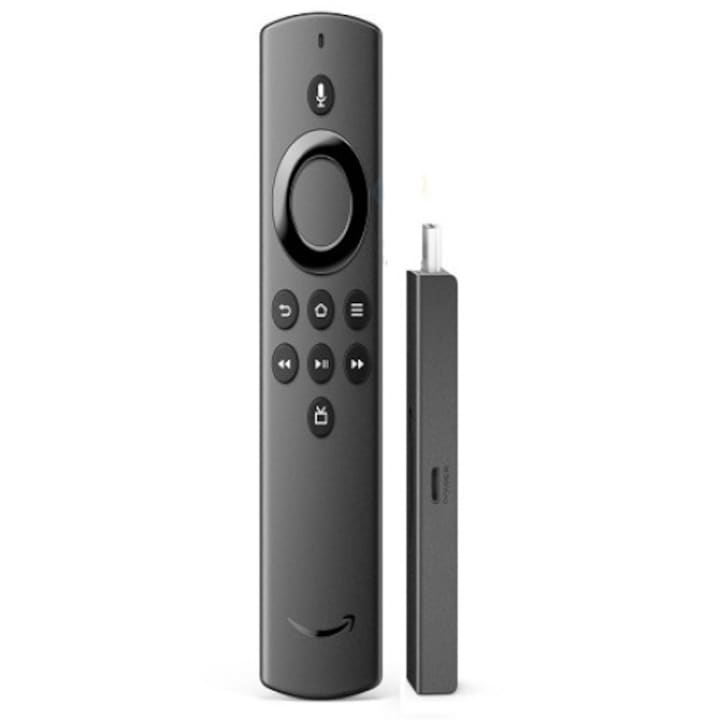 Kit Media Player Amazon Fire Tv Stick Lite 2020 cu telecomanda vocala Alexa