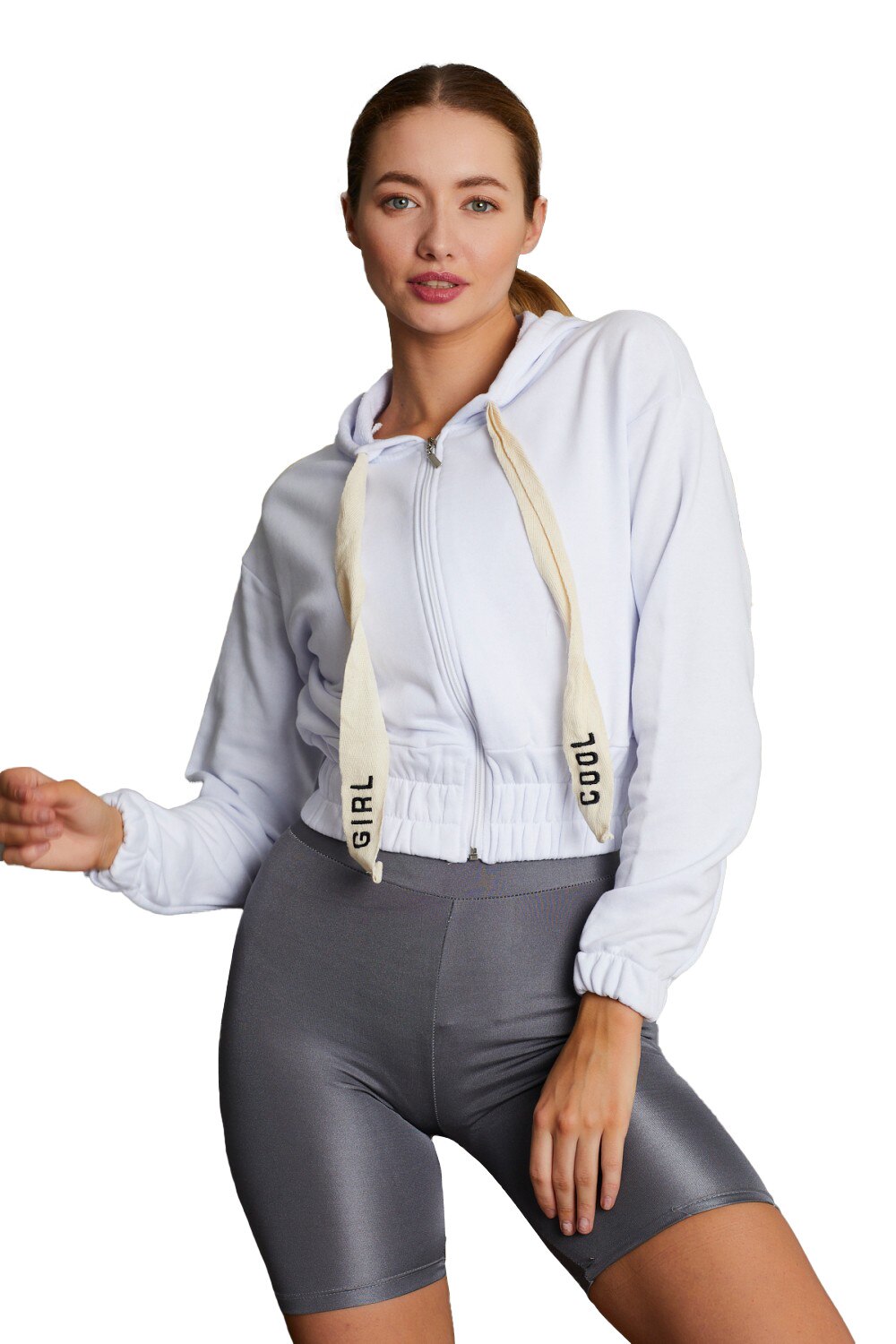 Trening dama 3 piese sport, BAT Girl, Alb