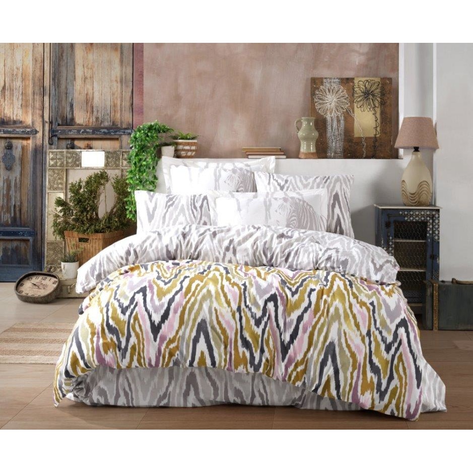 Lenjerie de pat bumbac Hobby Barbara Hardal, pentru pat dublu, 4 piese, 200x220 / 50x70, 100% bumbac poplin