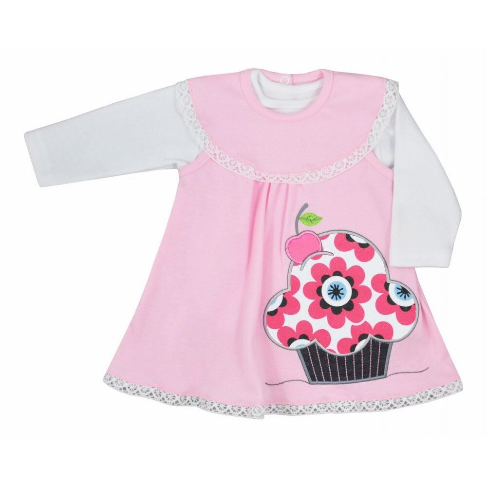 Set 2 piese rochie si bluza pentru fete Koala Dalia 05-470R, Roz, 80
