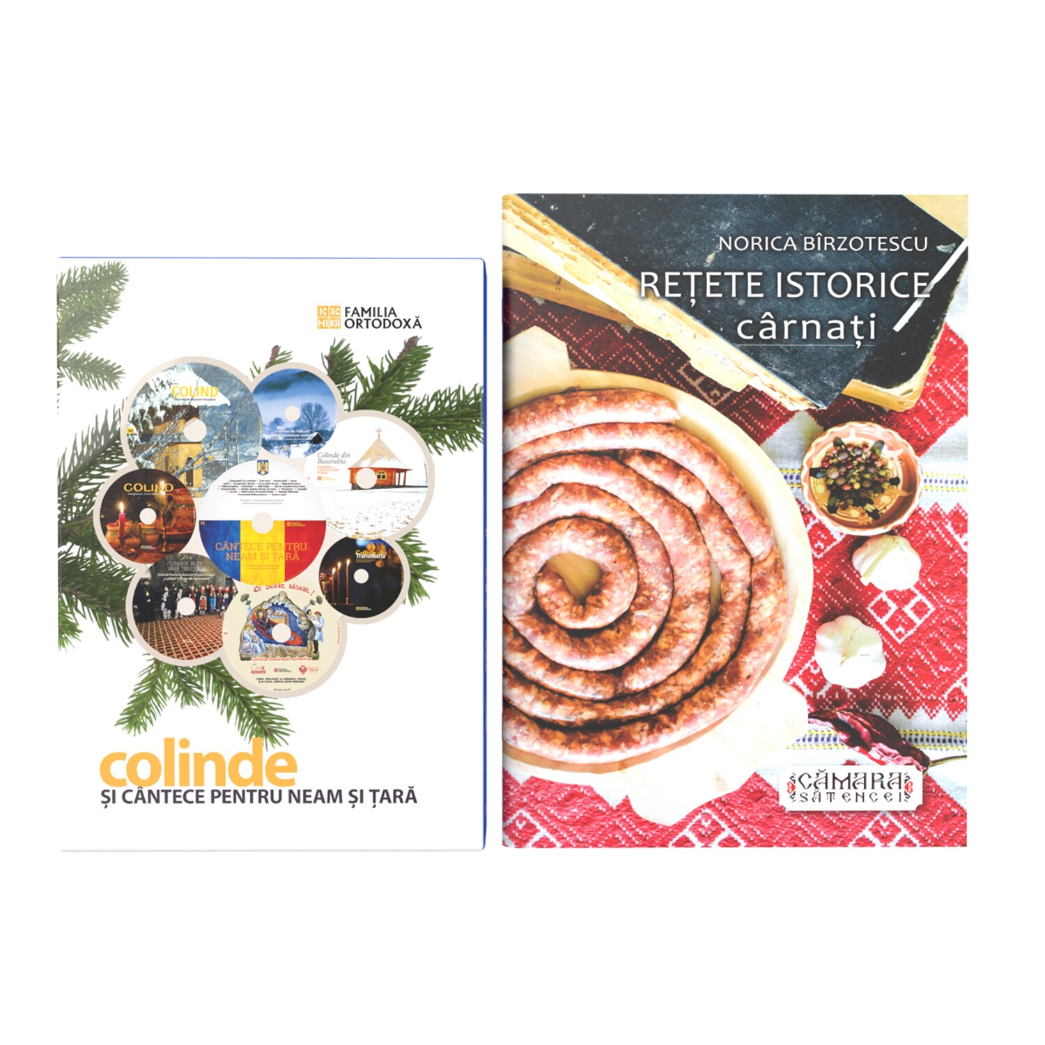Colectia colinde 8 cd-uri + Cartea Retete istorice de carnati