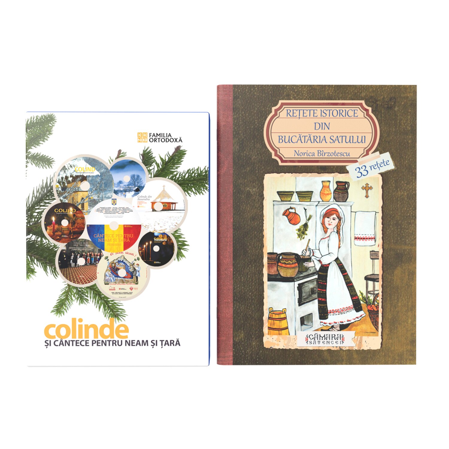 Colectia de colinde 8 cd-uri + Retete istorice din bucataria satului