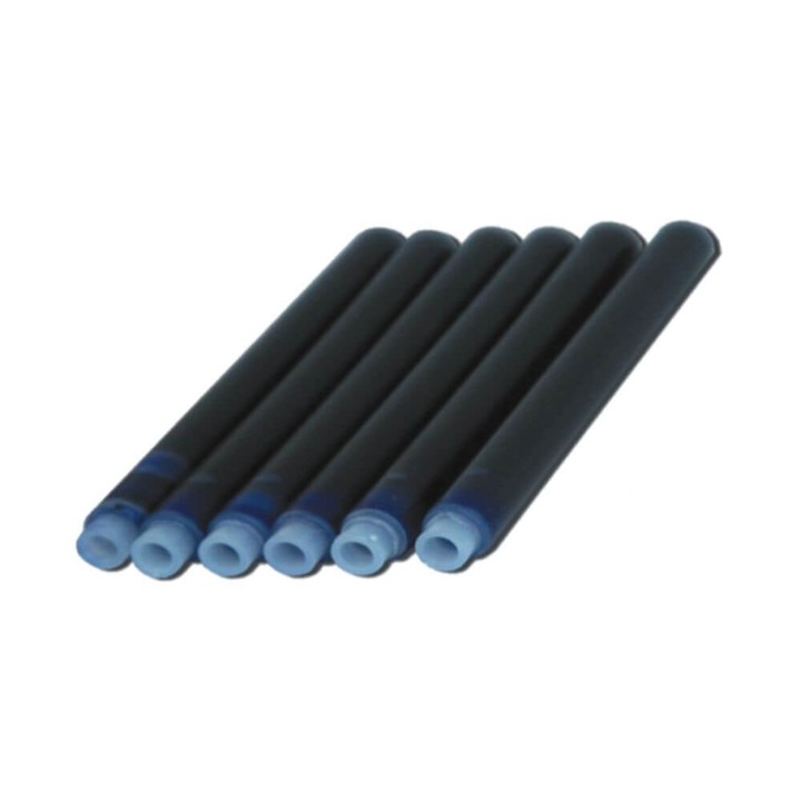 Patroane Lungi de Cerneala, Negru, 100 Buc/Set, Rezerva pentru Stilou