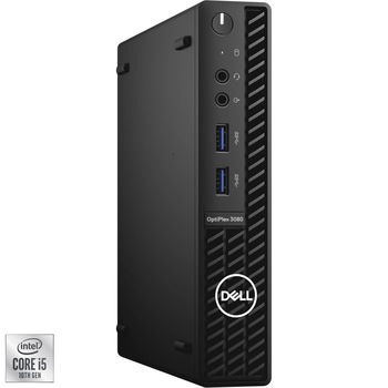 Sistem Dell OptiPlex 3080 MFF cu procesor Intel® Core™ i5-10500T pana la 3.80 GHz, Comet Lake, 16GB DDR4, 256GB SSD, Intel® UHD Graphics 630, Windows 10 Pro Sistem Dell OptiPlex 3080 MFF cu procesor Intel® Core™ i5-10500T pana la 3.80 GHz, Comet Lake, 16GB DDR4, 256GB SSD, Intel® UHD Graphics 630, Windows 10 Pro