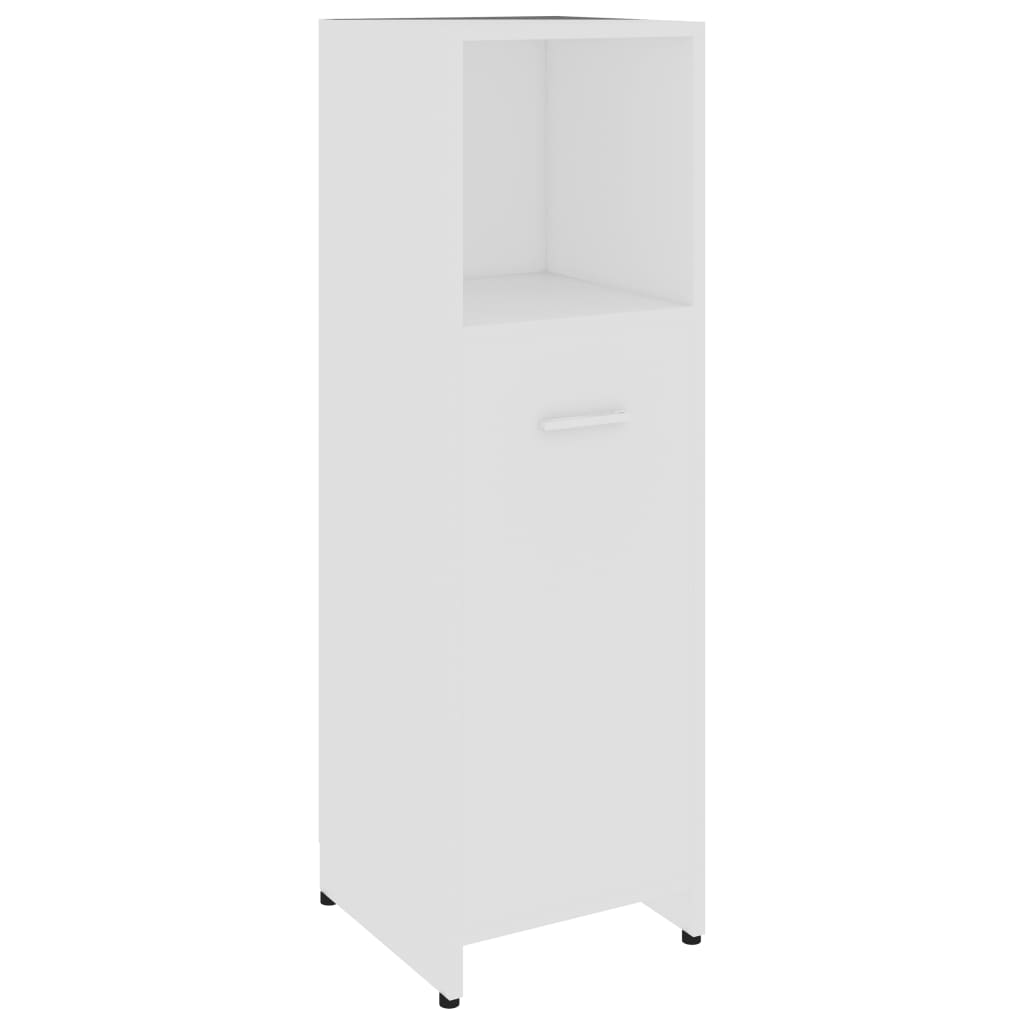 Dulap inalt de baie vidaXL, PAL, 30 x 30 x 95 cm, Alb