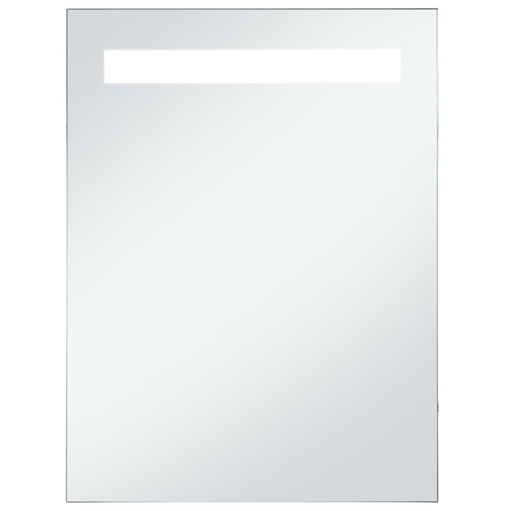 Led Огледало vidaXL, стъкло, сребристо, 60 x 80 см