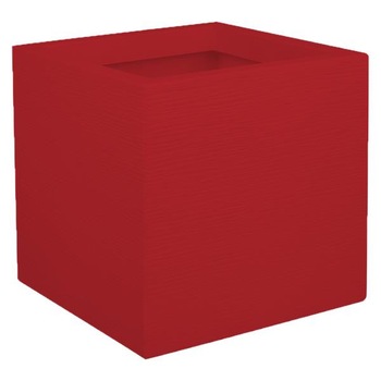 Ghiveci patrat rosu graphit up Ghiveci patrat rosu graphit up