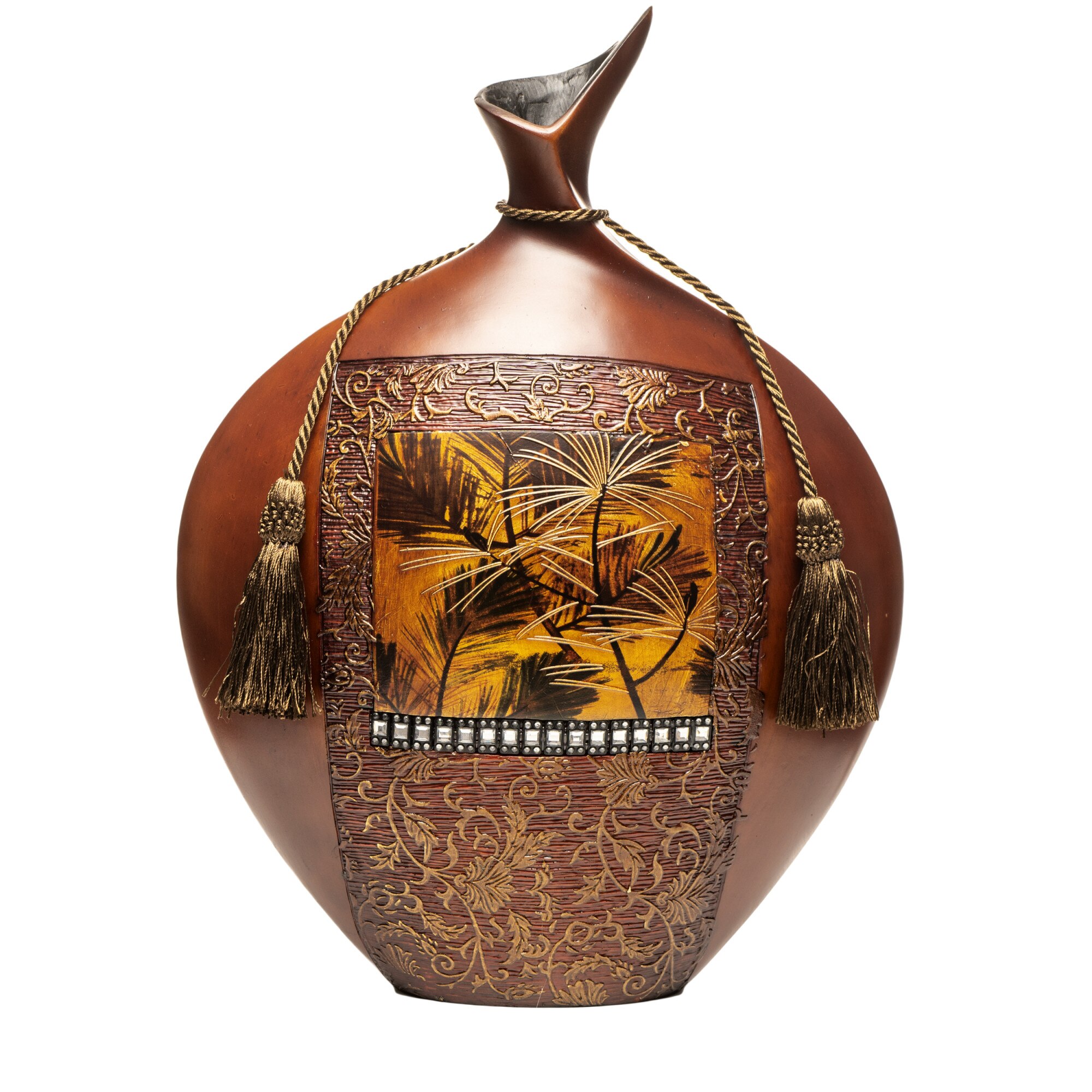 Vaza ATIBA, 40 cm, realizata manual din rasina