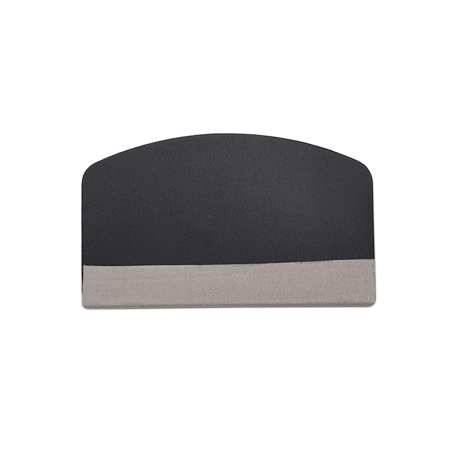 Spatula din plastic si material textil pentru aplicat folii de protectie, 9.3 cm, negru