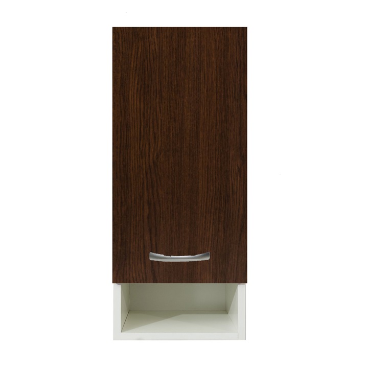 Dulap de baie suspendat Nadia, 30 x 70 x 30 cm, Wenge / Alb