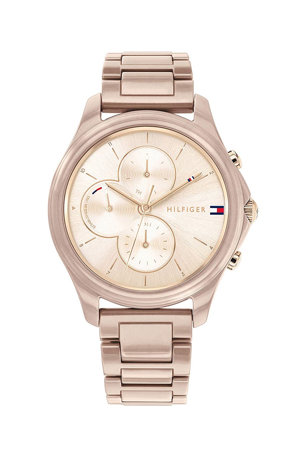 Tommy Hilfiger, Ceas quartz de otel inoxidabil, Auriu rose