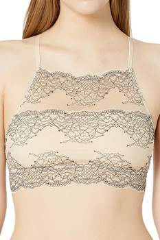 Bustiera cu dantela dama, Mae, Bej/Negru Bustiera cu dantela dama, Mae, Bej/Negru