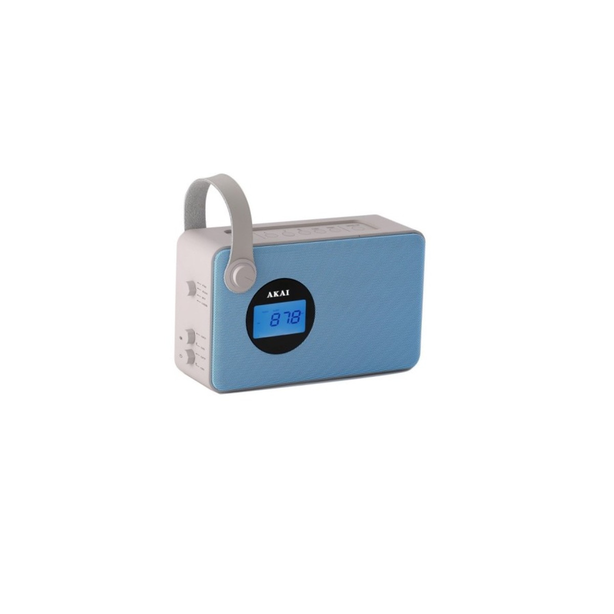 Radio portabil, AKAI, AKBT60AZ, AM/FM, Plastic, 4 W, Alb/Albastru