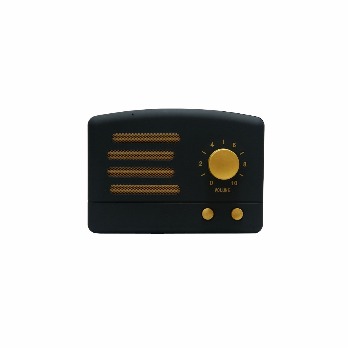 Radio portabil, AKAI, R50BTB, AM/FM, Plastic, 4 W, Negru/Auriu