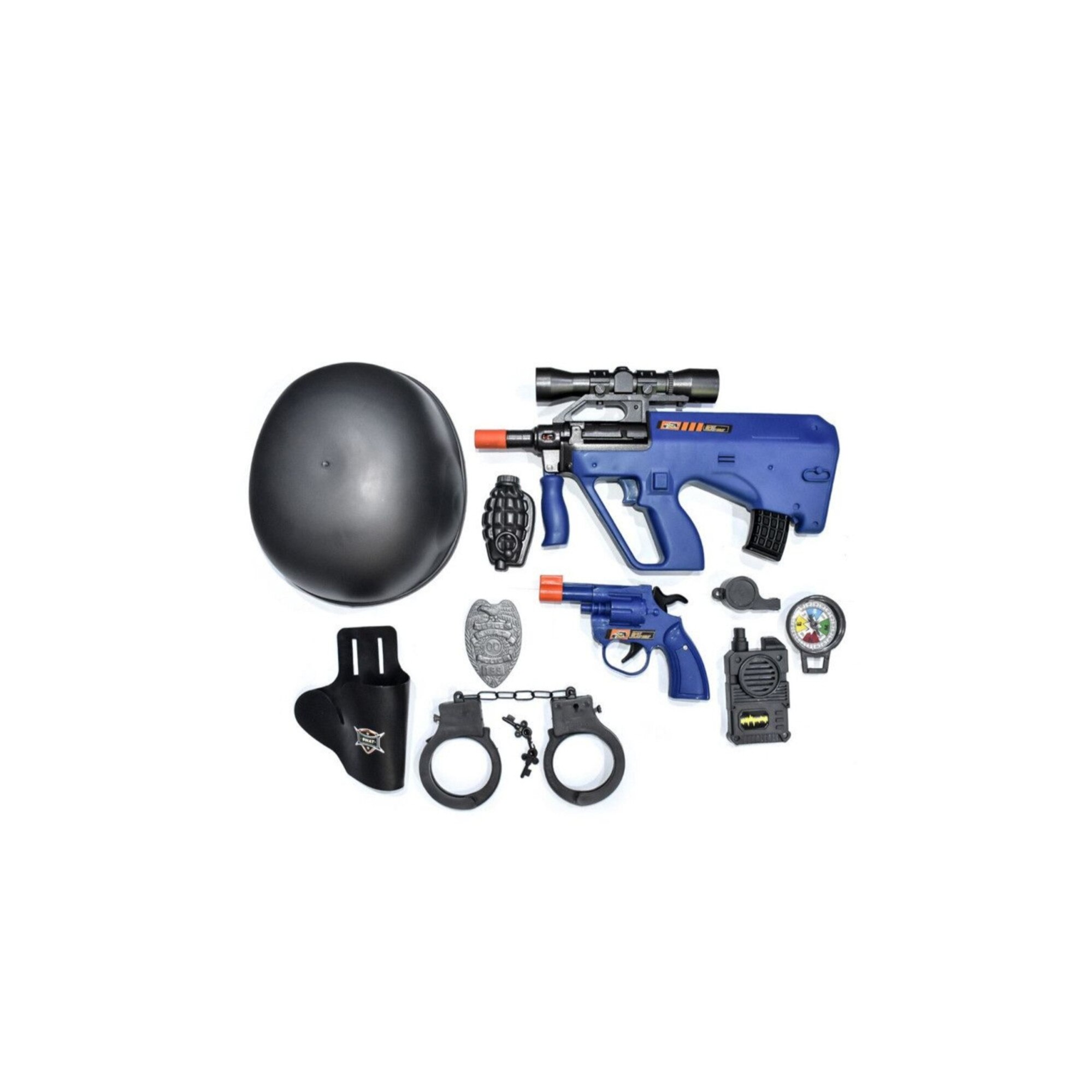 Set de jucarie pentru copii,model de politie cu arme,vesta si accesorii