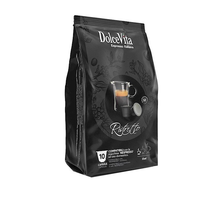 Capsule Cafea Ristretto Dolce Vita Compatibile Nespresso, 10 buc, 55 g