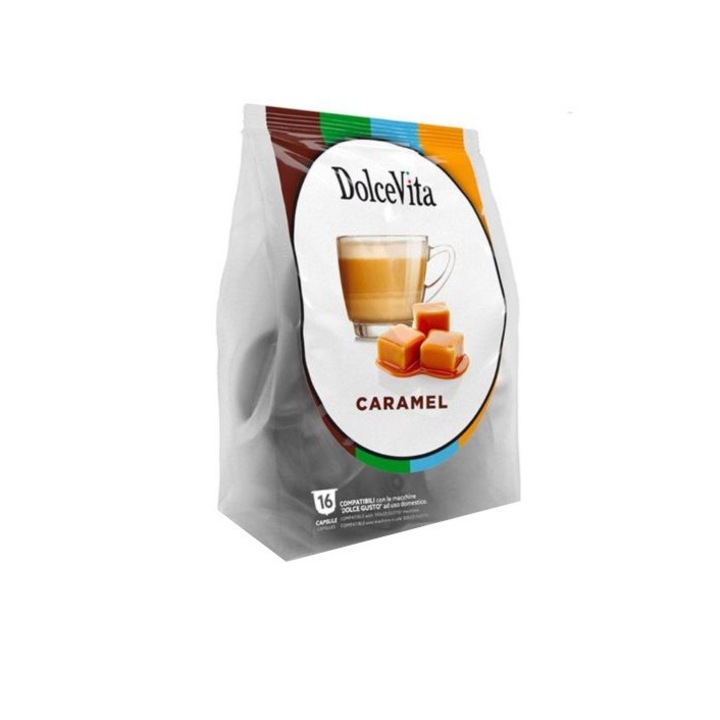 Capsule Maxi Caramelito Dolce Vita Compatibile Dolce Gusto, 16 buc, 208 g