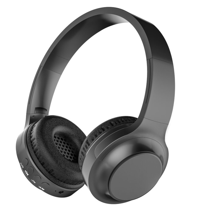 Lelisu LS212 Vezeték nélküli fejhallgató, Bluetooth, Fekete