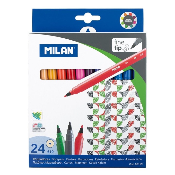 Set 24 Carioci Multicolore MILAN