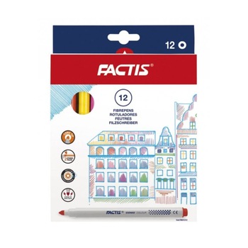 Set 12 Carioci Multicolore FACTIS Set 12 Carioci Multicolore FACTIS