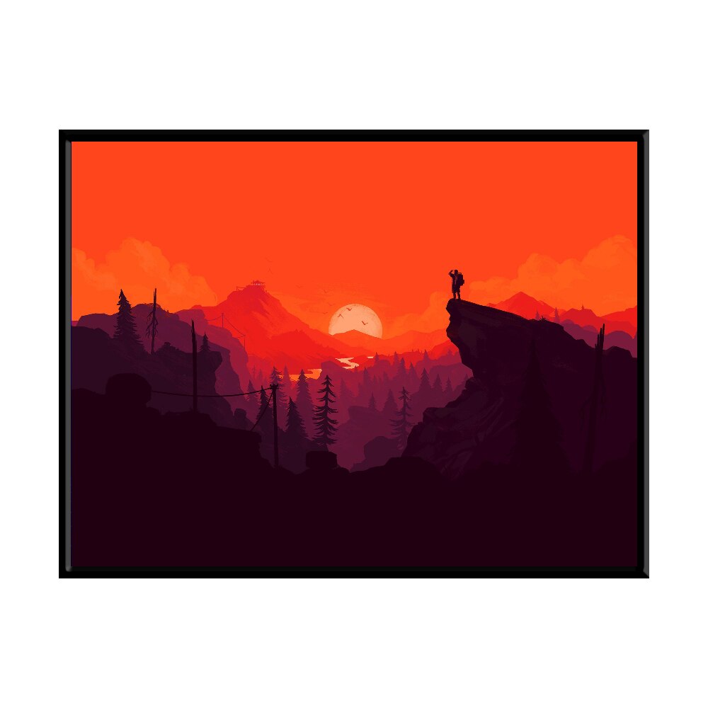 Tablou Calator, 40x30cm, PVC, rama din lemn