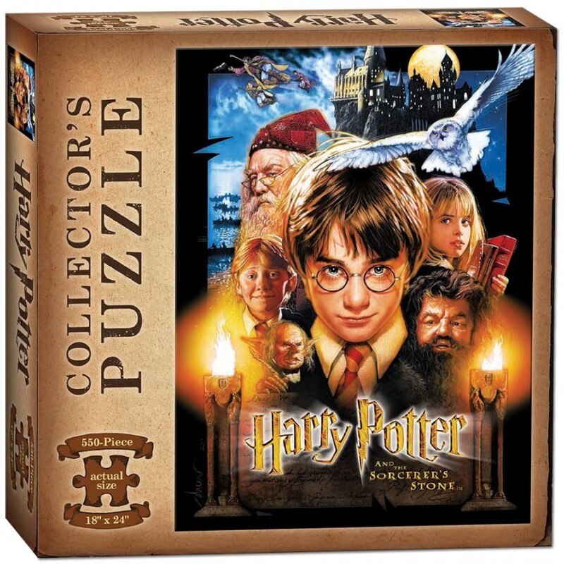 Puzzle Harry Potter and the Sorcerer's Stone , 550 piese , 45x60cm, Negru