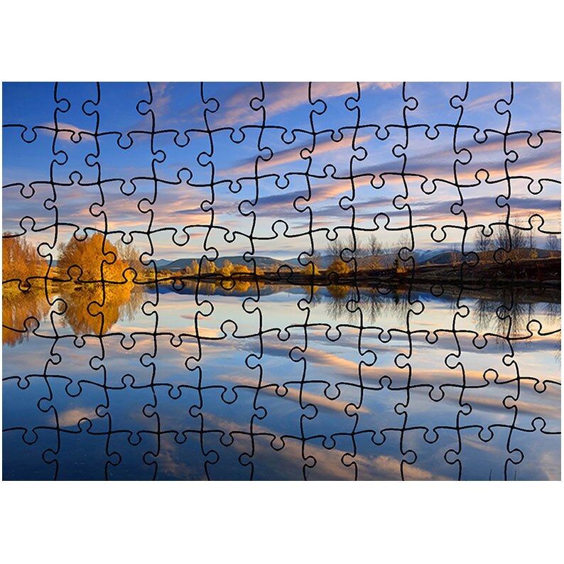 Puzzle Heartwork 96 piese, Simetrie de toamna, toamna, Latime 40,5 cm x Inaltime 28,7 cm