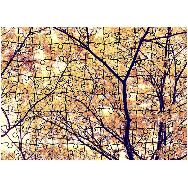 Puzzle Heartwork 96 piese, Coroana in culori calde, toamna, Latime 40,5 cm x Inaltime 28,7 cm