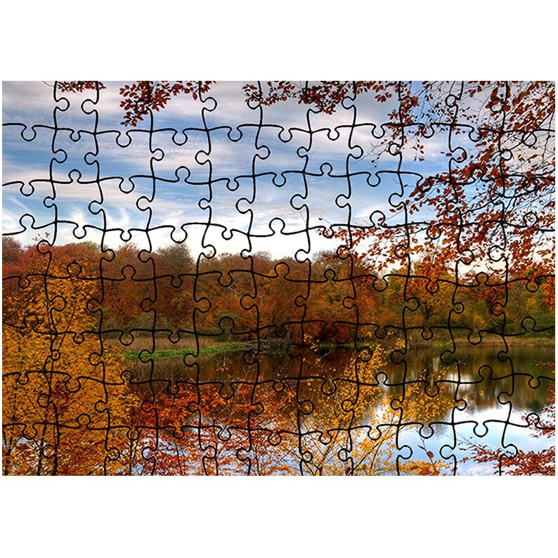 Puzzle Heartwork 96 piese, Nori catifelati, toamna, Latime 40,5 cm x Inaltime 28,7 cm