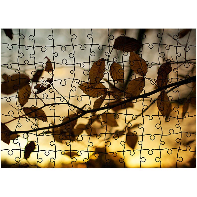 Puzzle Heartwork 96 piese, Frunze la sfarsitul toamnei, toamna, Latime 40,5 cm x Inaltime 28,7 cm