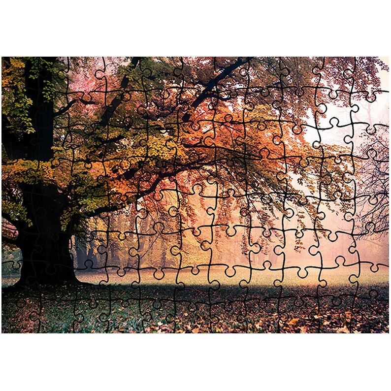 Puzzle Heartwork 96 piese, Inainte de rasarit, toamna, Latime 40,5 cm x Inaltime 28,7 cm