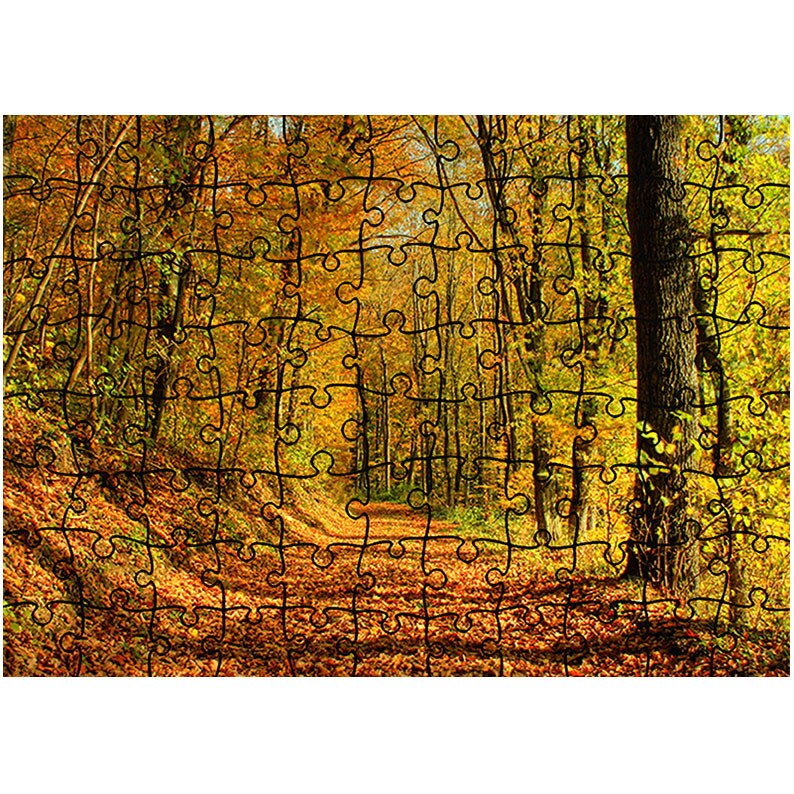 Puzzle Heartwork 96 piese, Bucuria luminii, toamna, Latime 40,5 cm x Inaltime 28,7 cm