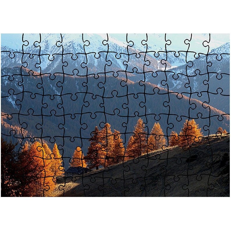 Puzzle Heartwork 96 piese, De la toamna spre iarna, toamna, Latime 40,5 cm x Inaltime 28,7 cm