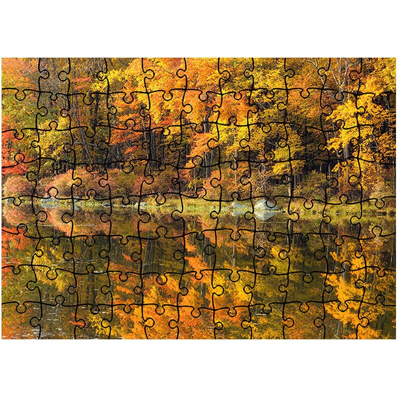 Puzzle Heartwork 96 piese, Feerie colorata, toamna, Latime 40,5 cm x Inaltime 28,7 cm