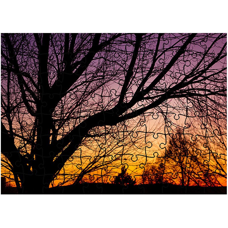 Puzzle Heartwork 96 piese, Asfintit in degrade, toamna, Latime 40,5 cm x Inaltime 28,7 cm