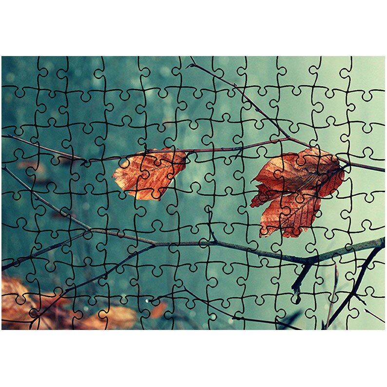 Puzzle Heartwork 96 piese, Structura de toamna tarzie, toamna, Latime 40,5 cm x Inaltime 28,7 cm
