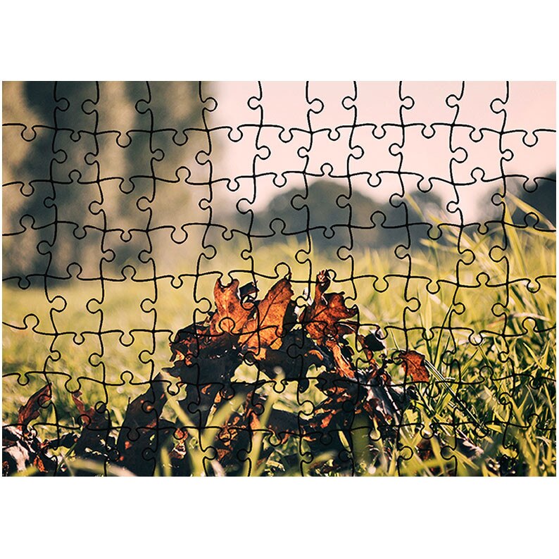 Puzzle Heartwork 96 piese, Crenguta uscata in iarba, toamna, Latime 40,5 cm x Inaltime 28,7 cm